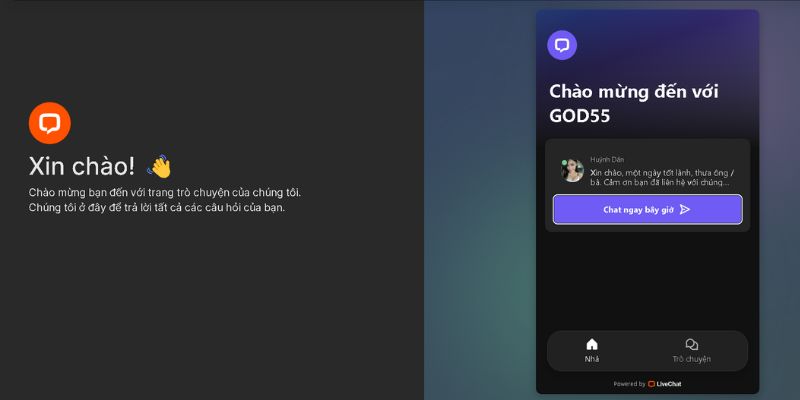 Cách liên hệ God55 cực kỳ dễ dàng