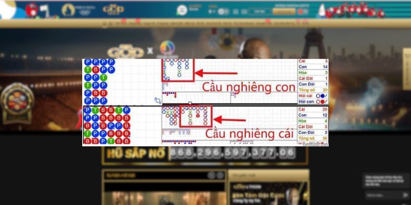 Soi cầu nghiêng trong Baccarat